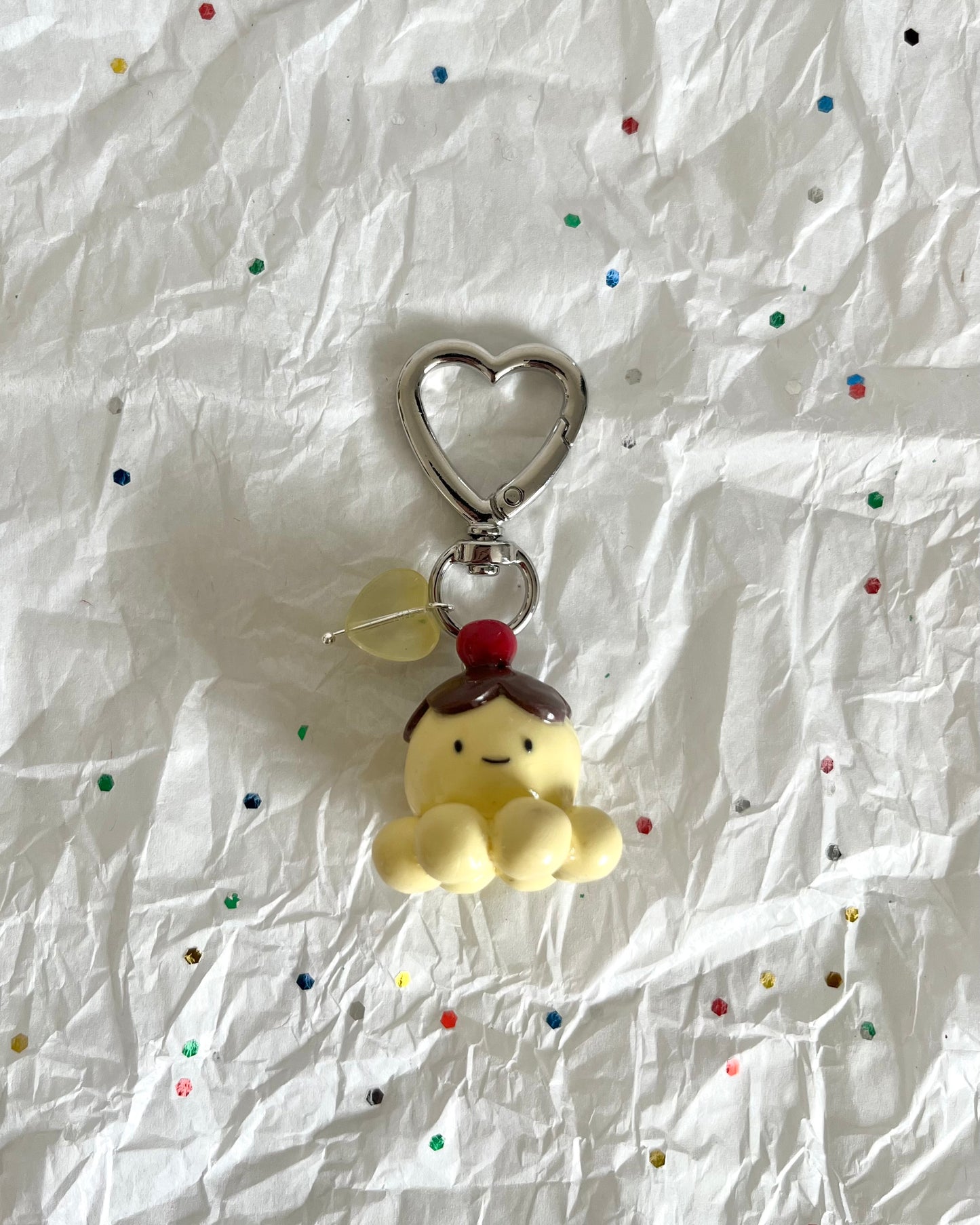 icecream octopus clay charm