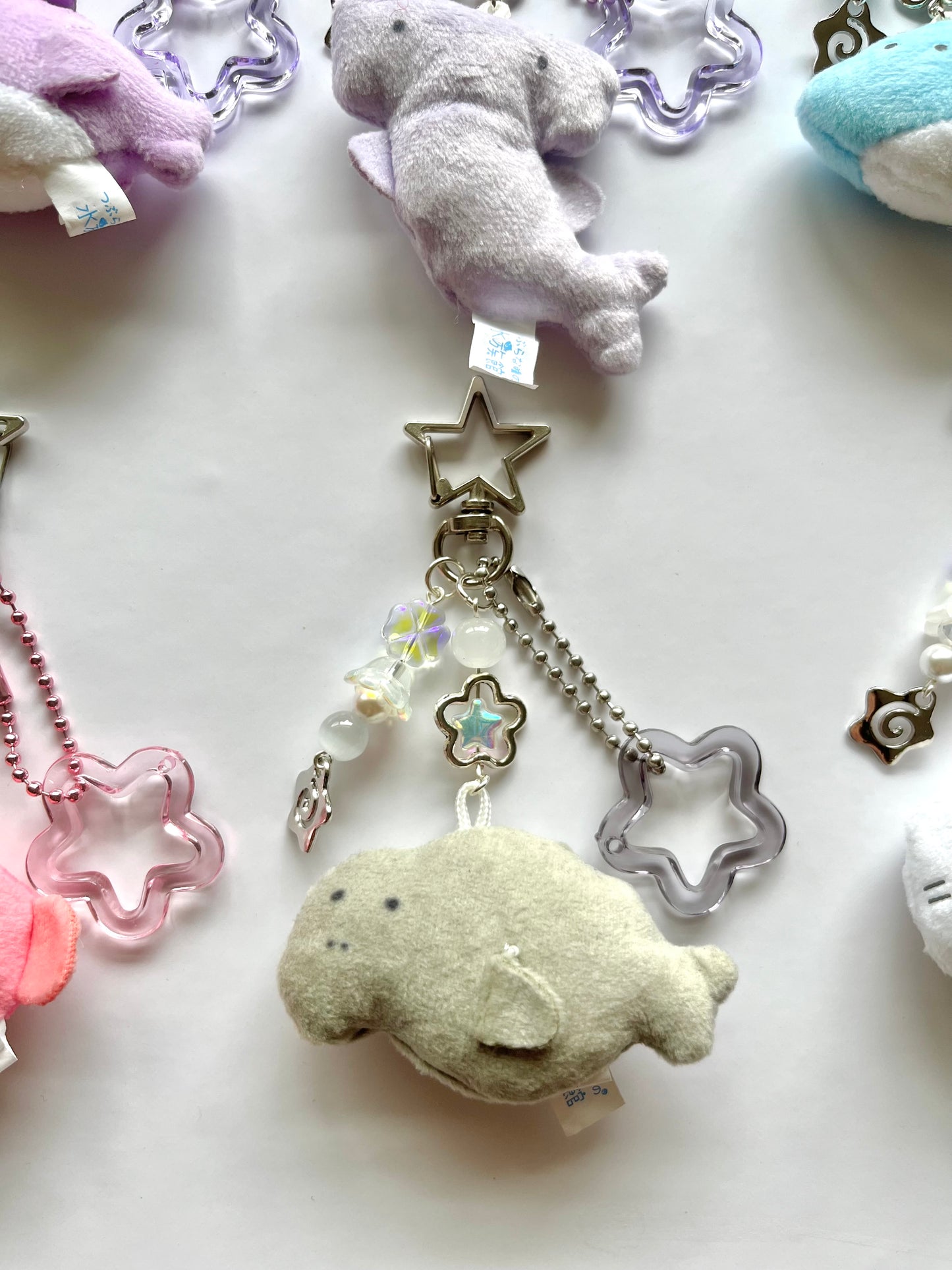 Sea animals plush keychains