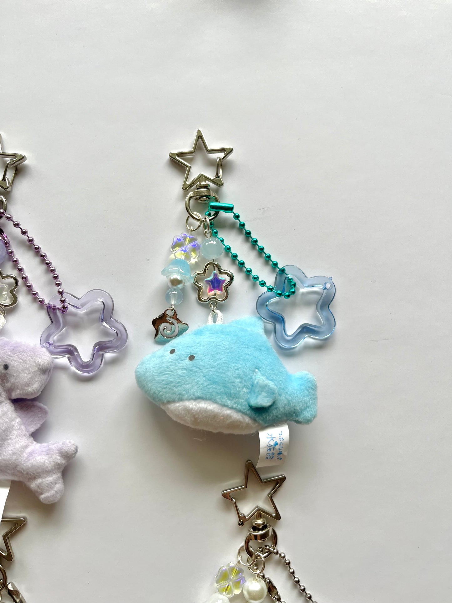 Sea animals plush keychains