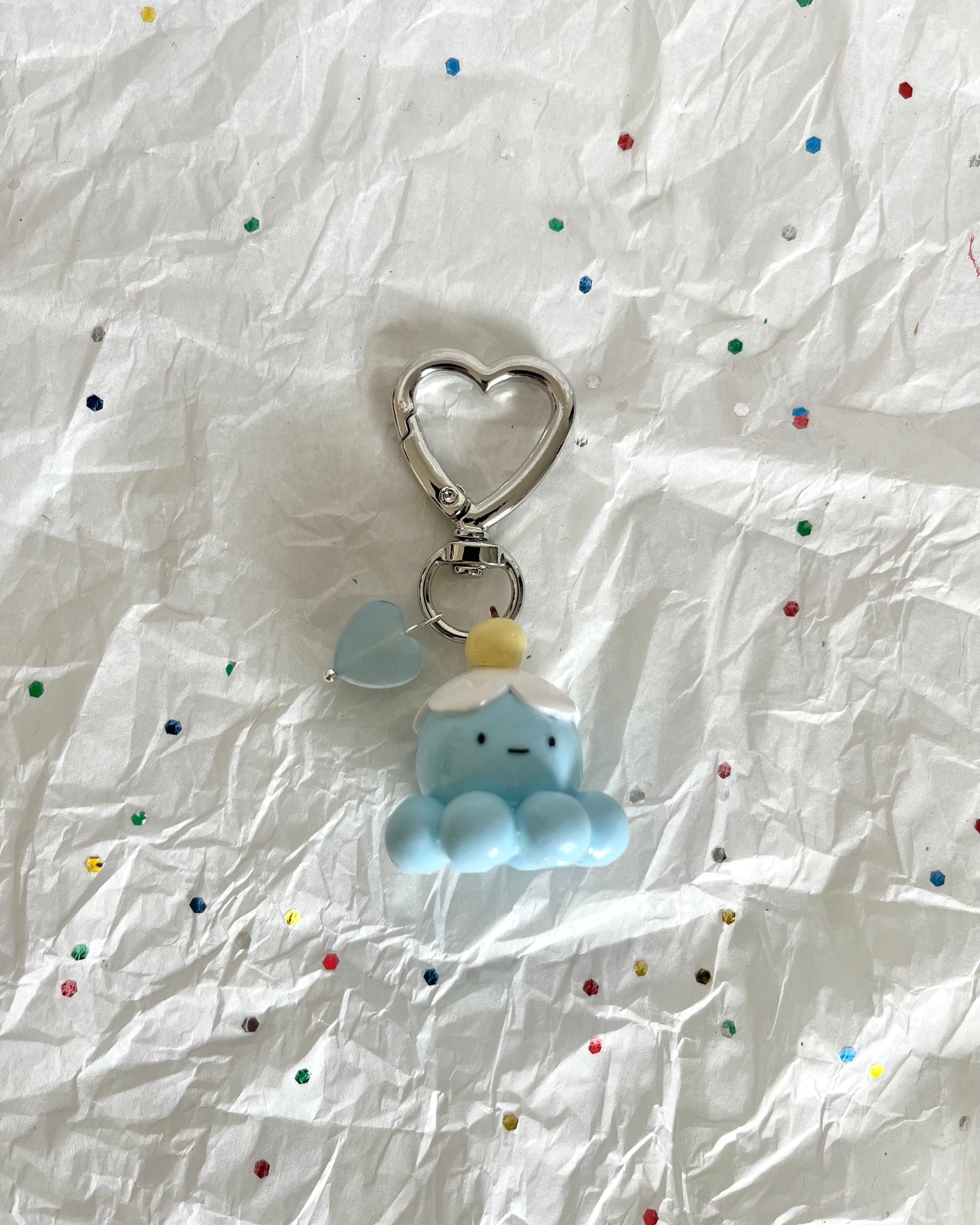 icecream octopus clay charm