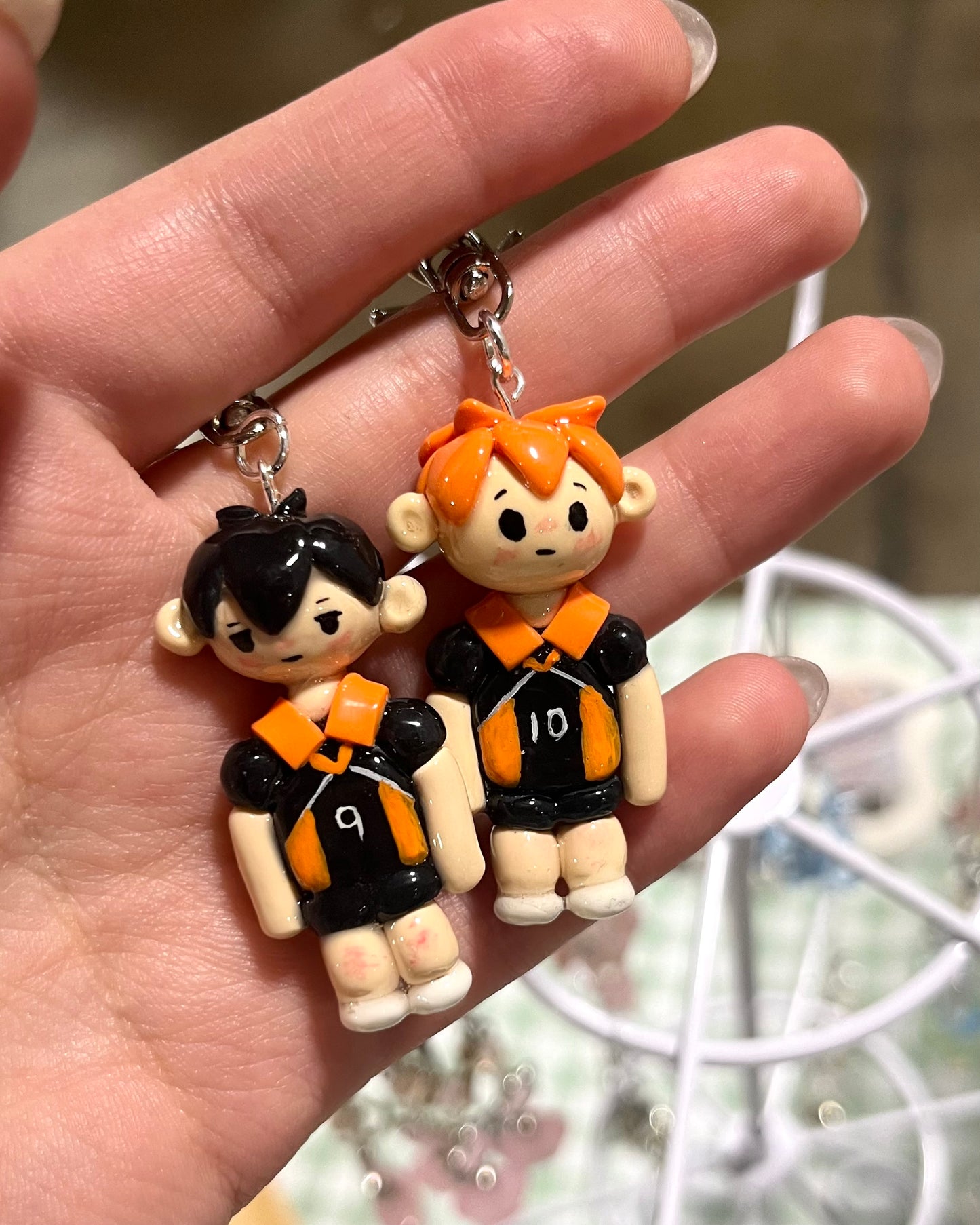 custom haikyuu clay charm