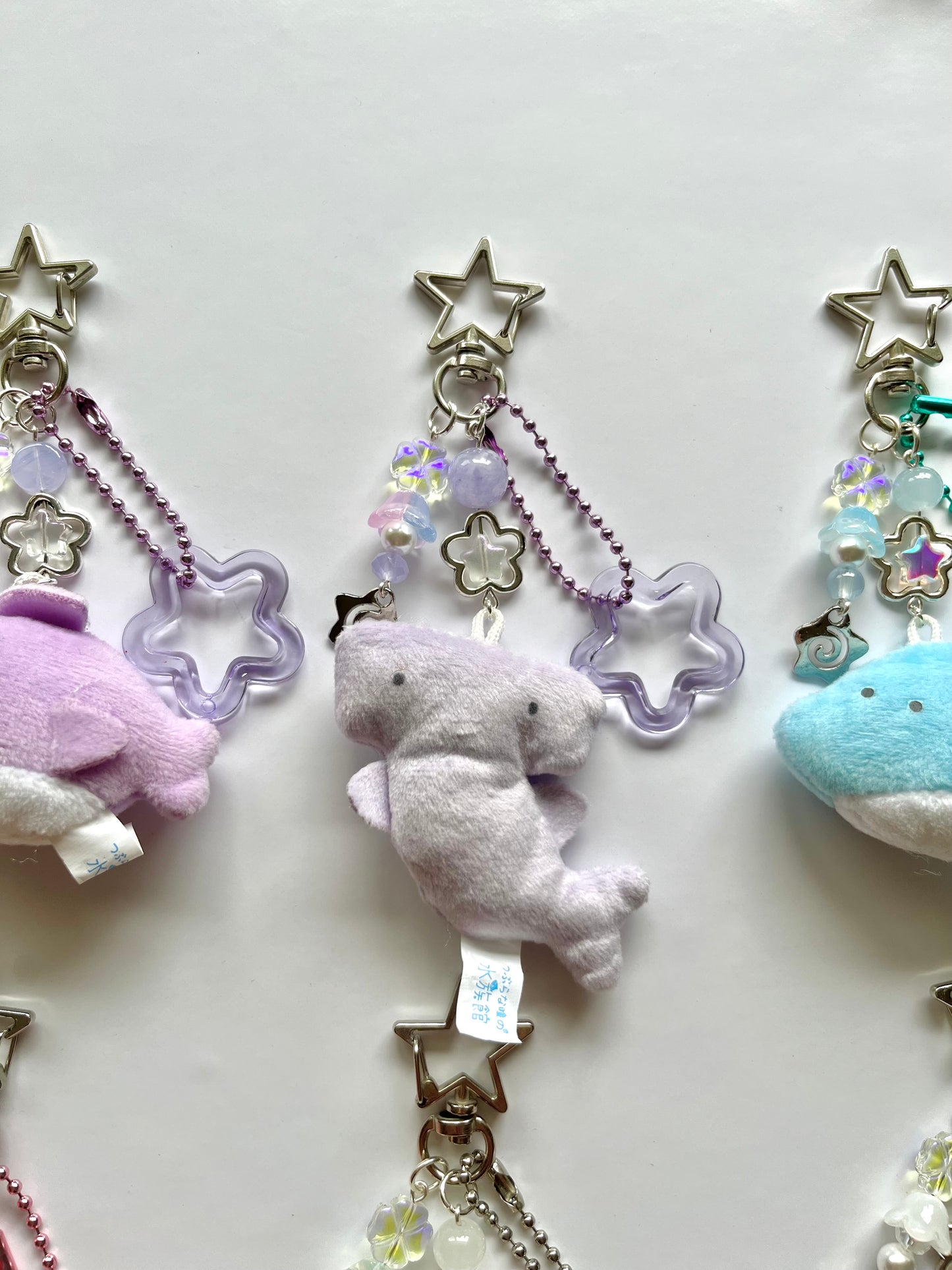 Sea animals plush keychains