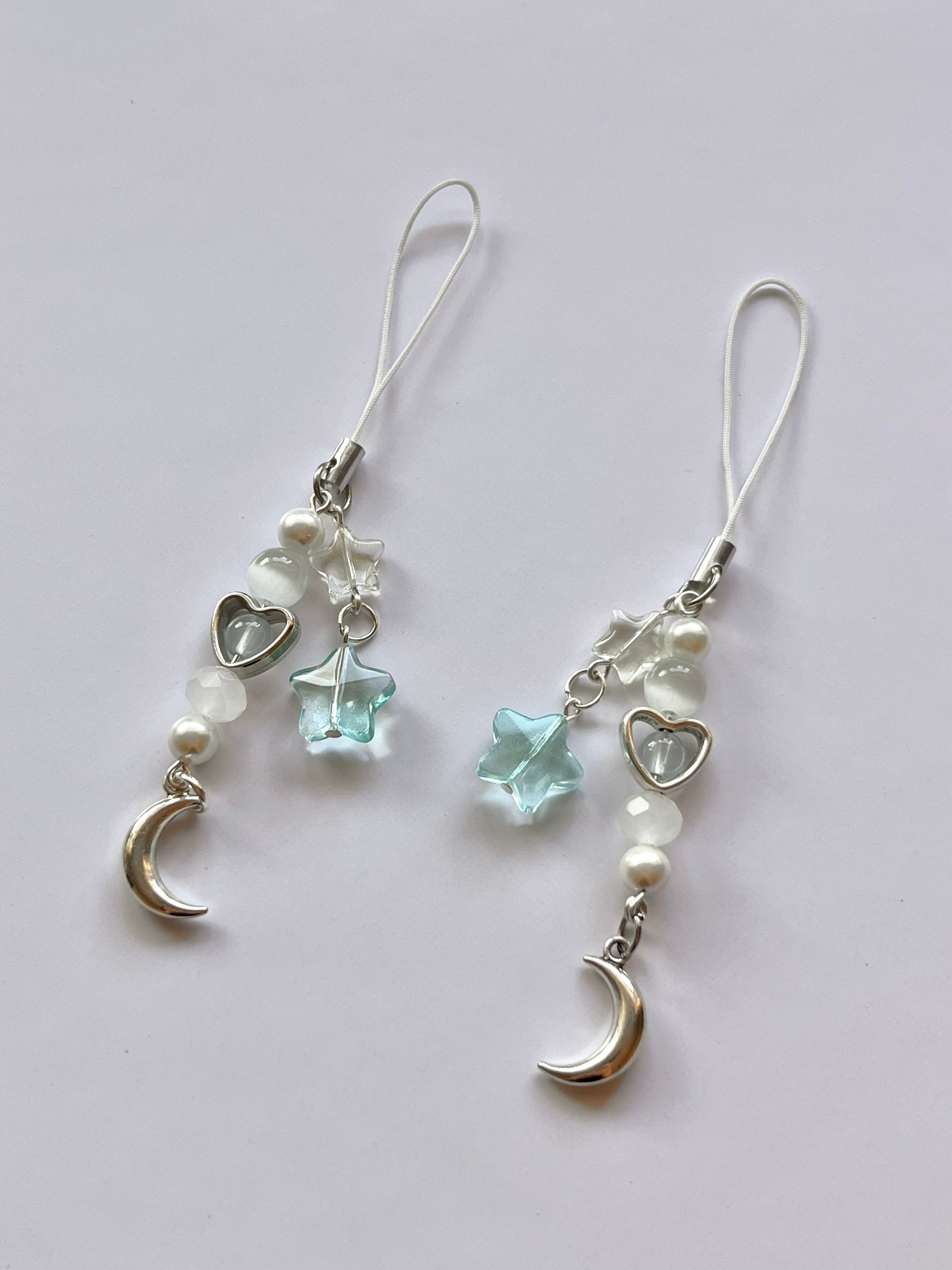 blue moon phone charm