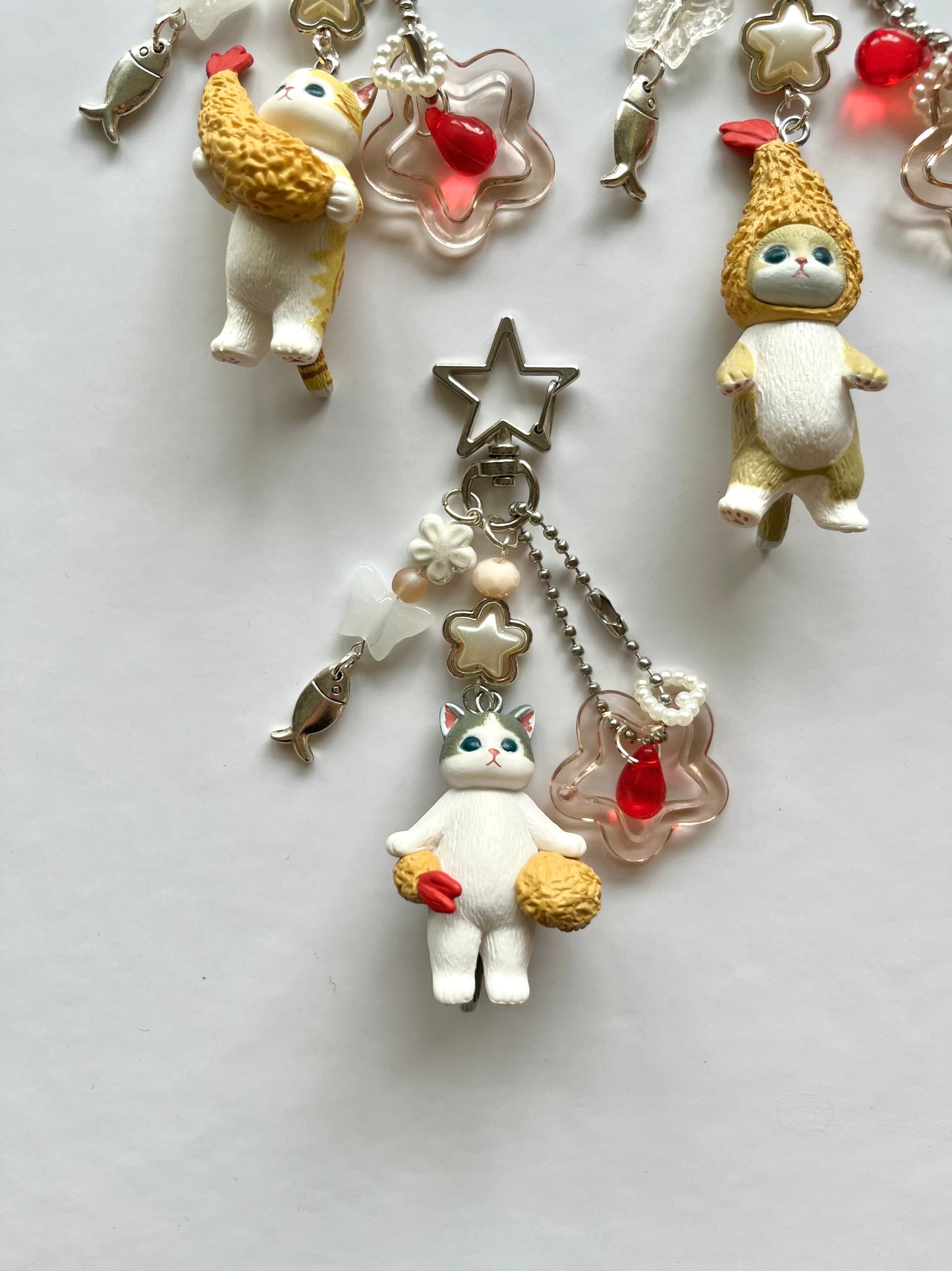 Mofusand tempura keychains