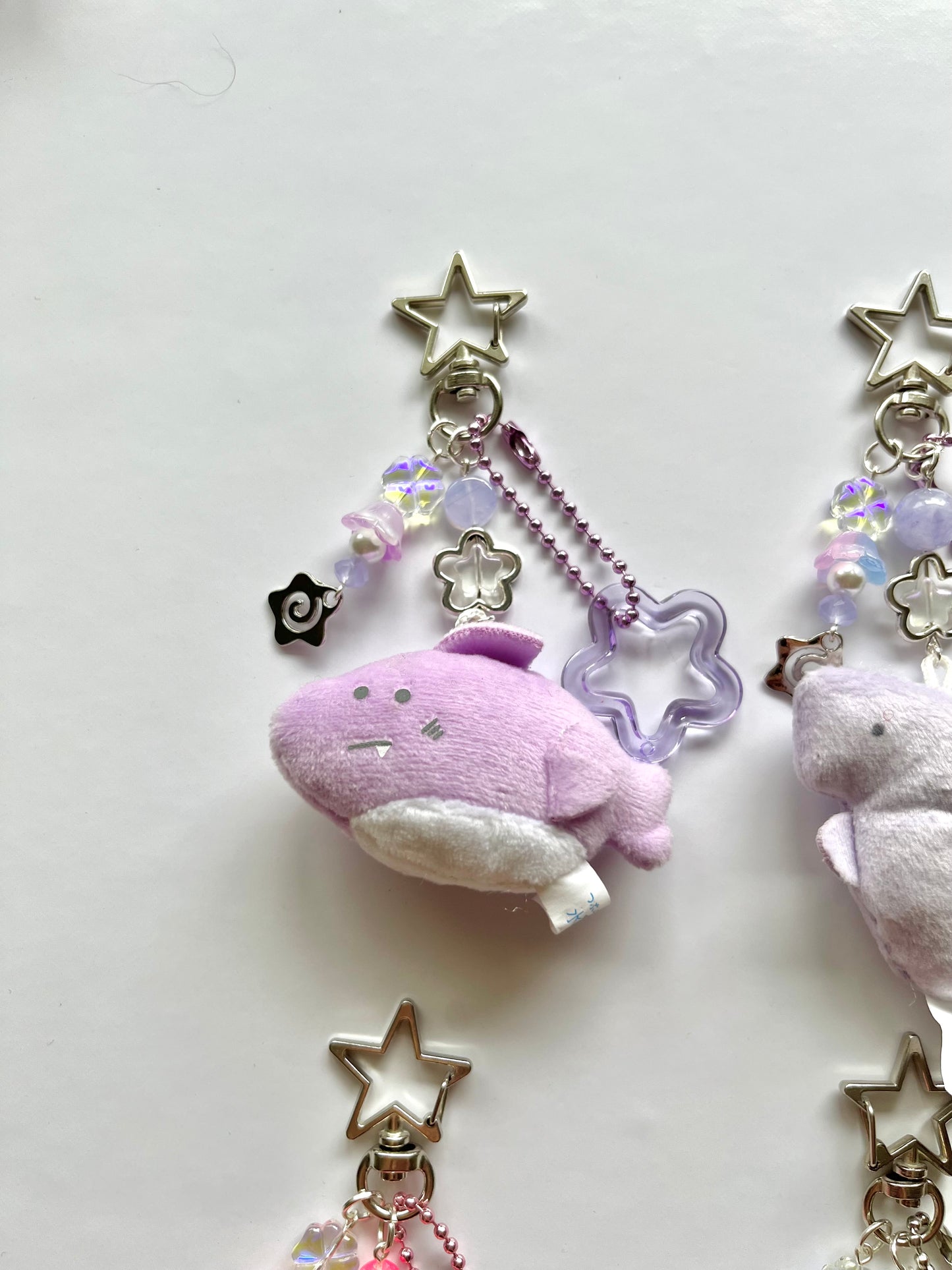 Sea animals plush keychains