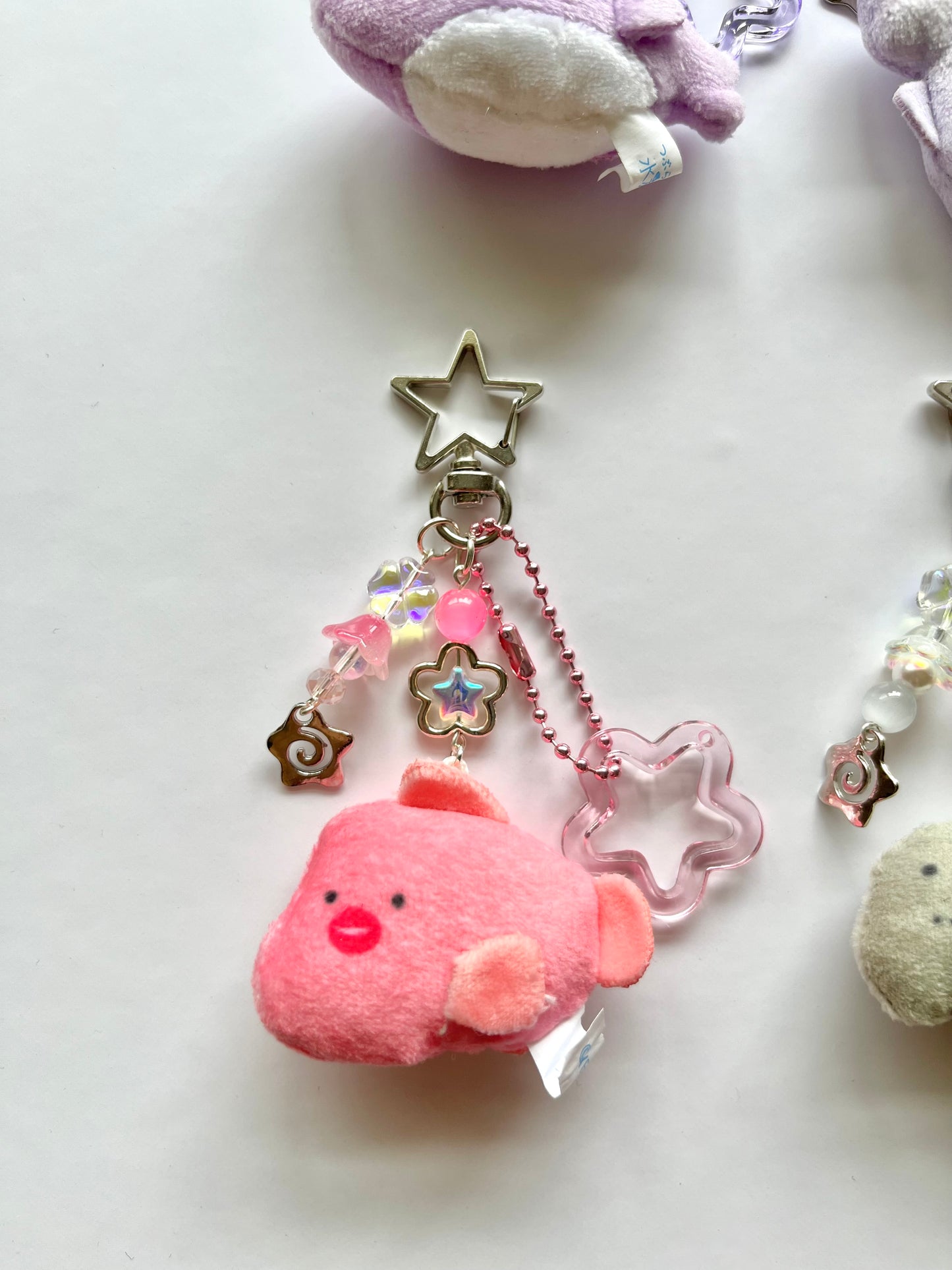 Sea animals plush keychains