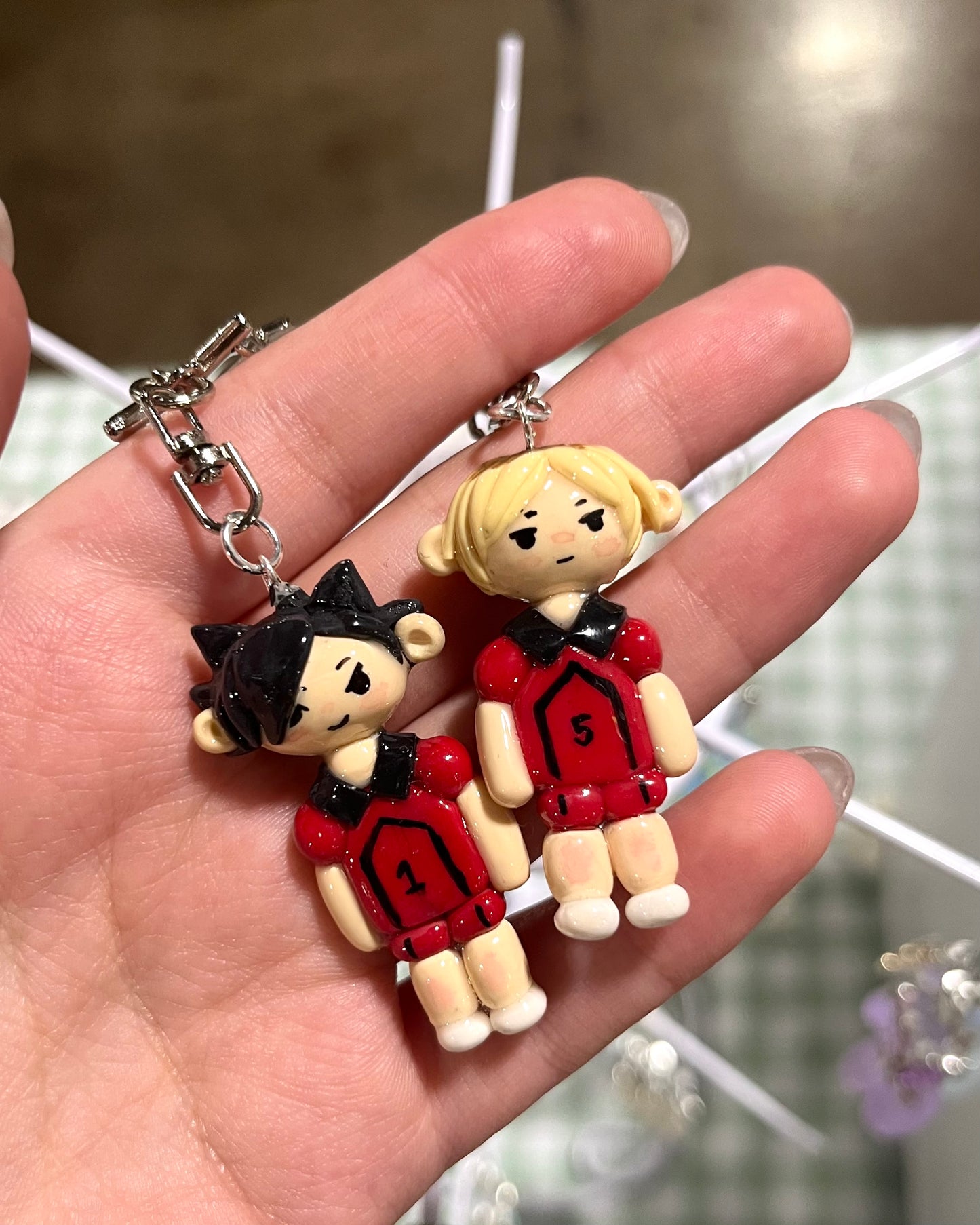 custom haikyuu clay charm