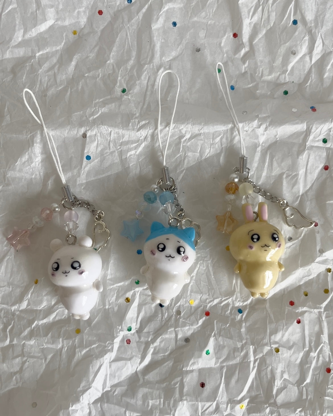 chiikawa and friends clay charm