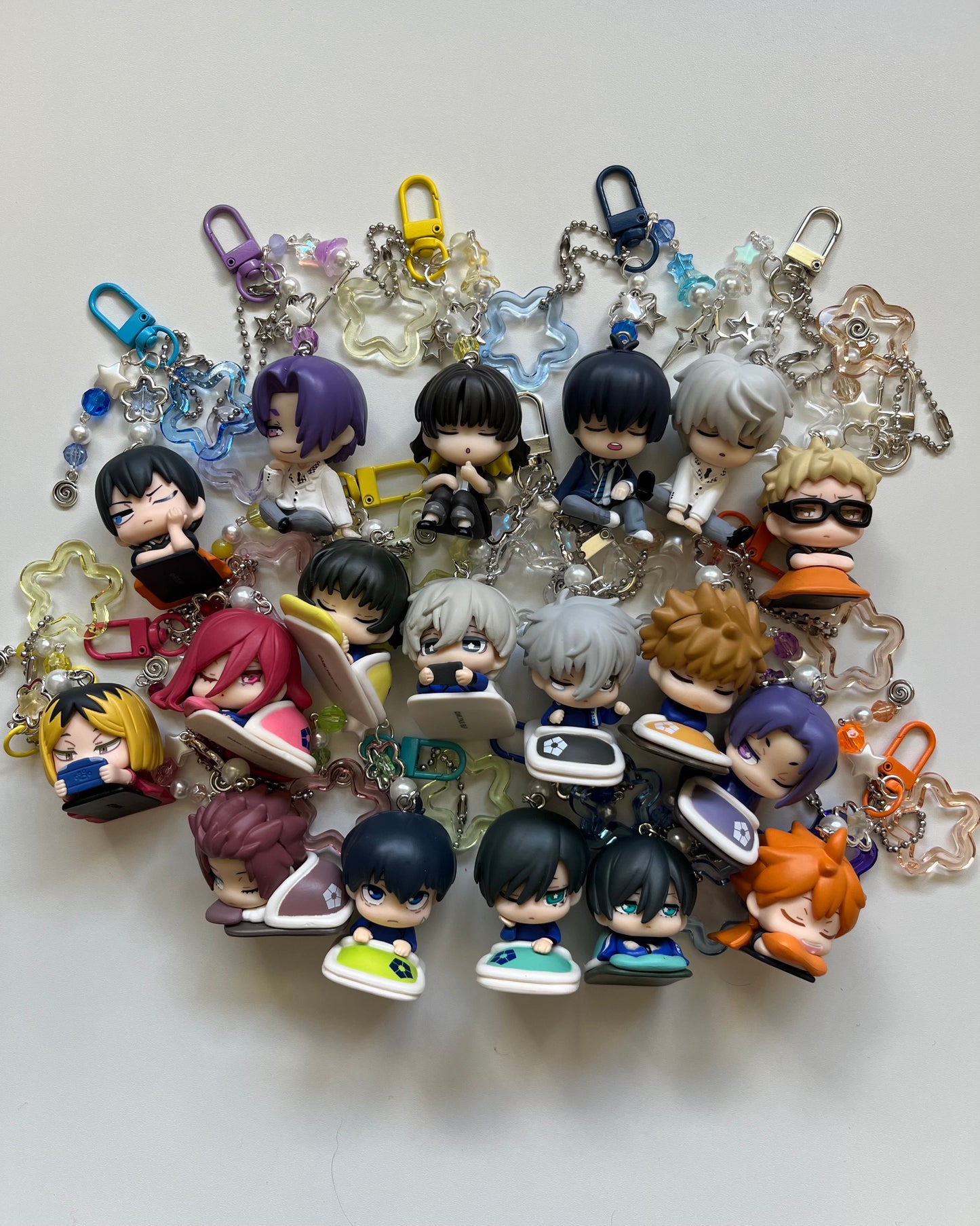 sleepy bluelock keychain