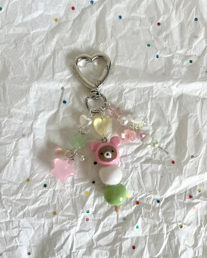 rilakkuma dango keychain