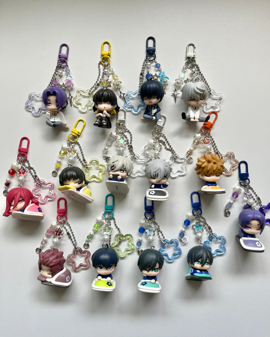 sleepy bluelock keychain