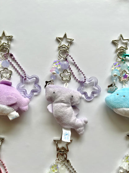 Sea animals plush keychains