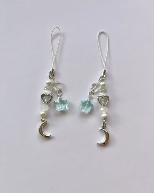 blue moon phone charm