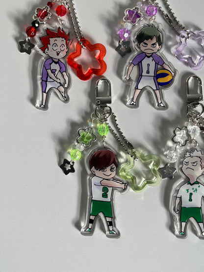 Acrylic Haikyuu keychains
