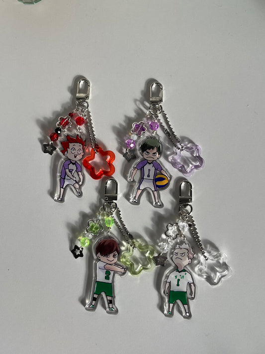 Acrylic Haikyuu keychains