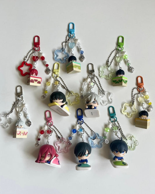 Blue lock keychains!! Cake